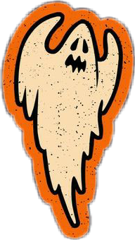 freetoedit goth alt alternative ghost halloween sticker emo orange orangeghost