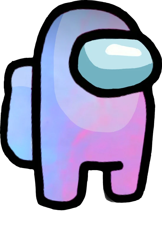 Amongus Among Us Costum Pink Blue Sticker By Molly Amongus Among Us Costum Pink Blue Sticker By Molly