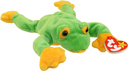 smoochy frog beaniebaby beanie baby stuffedanimal stuffed animal stuffie froggy plush freetoedit