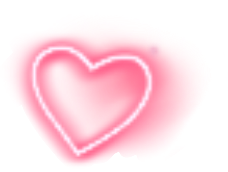 heart pink neon soft cute aesthetic sticker by @ssourzs