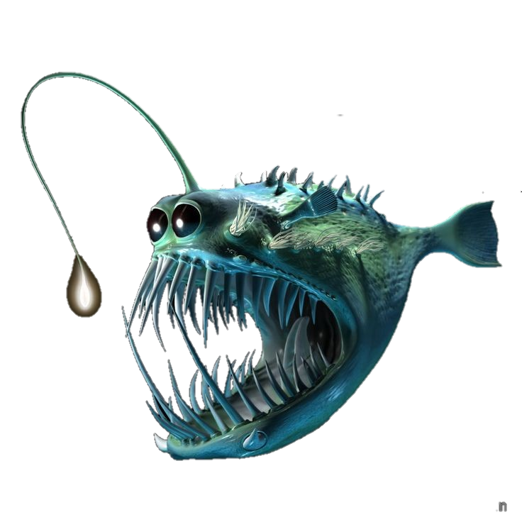 sticker fish anglerfish sticker by the_artistry_guy