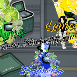lemon blueberry lime tiktok amongus fruit fruitsquad freetoedit