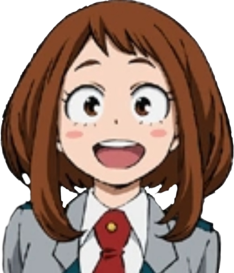 Uraraka Freetoedit Uraraka Sticker Sticker By Paimon Main | The Best ...