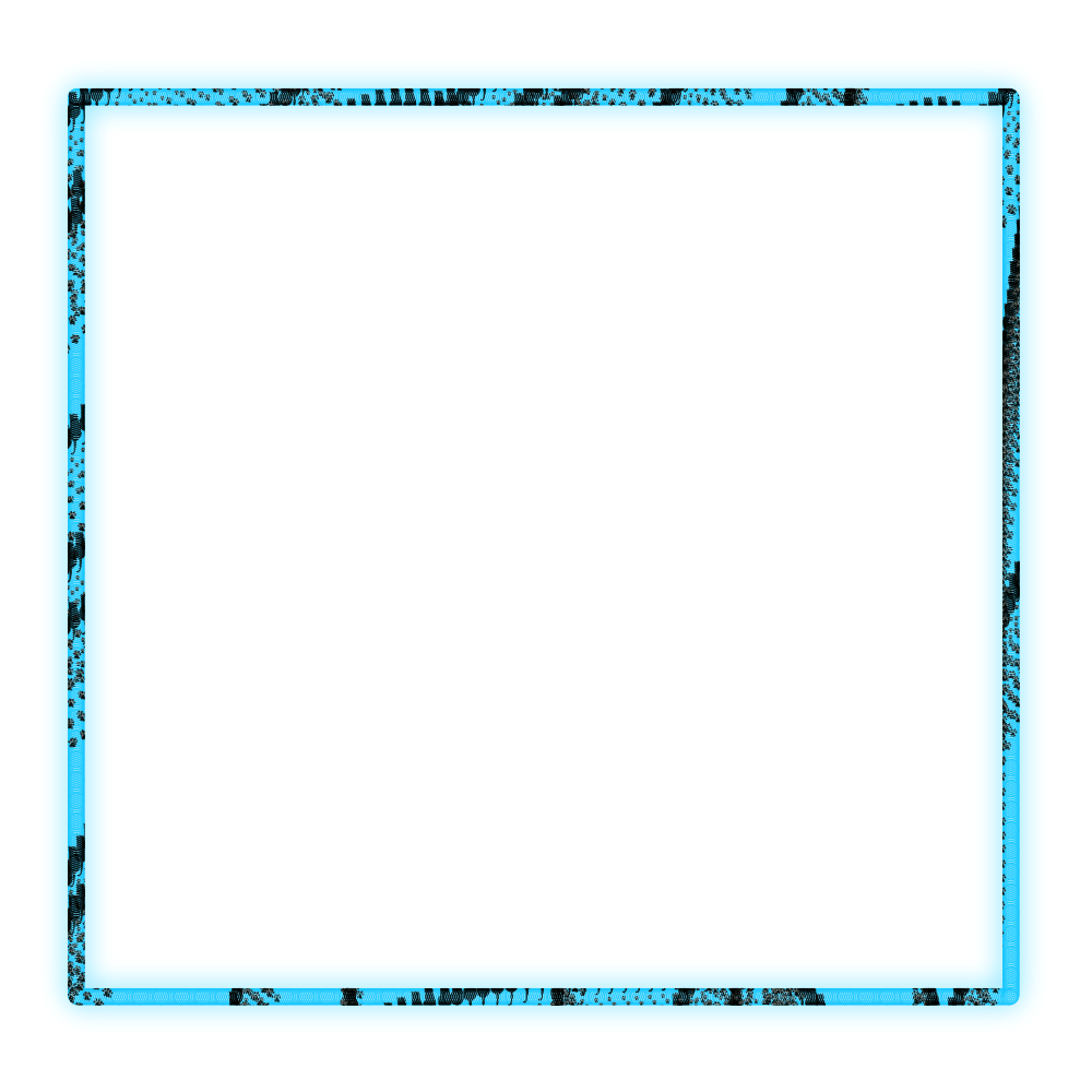 freetoedit neon square blue glow frame sticker by @meeori