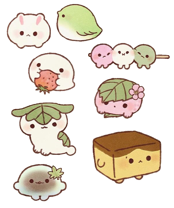 cute kawaii japanese food sticker by @starflightxox