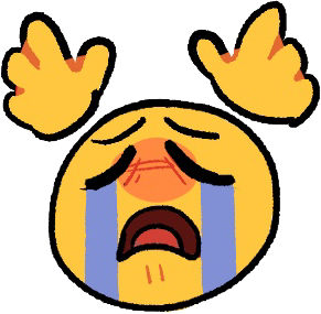 cursed emoji crying | Sticker