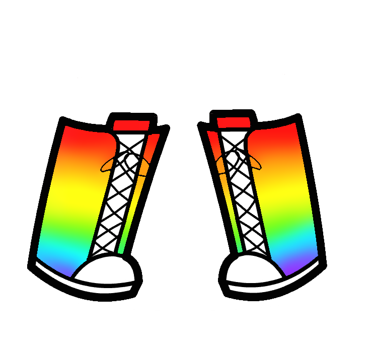 This visual is about pride gacha gachalife gachaclub rainbow gachashoes sho...