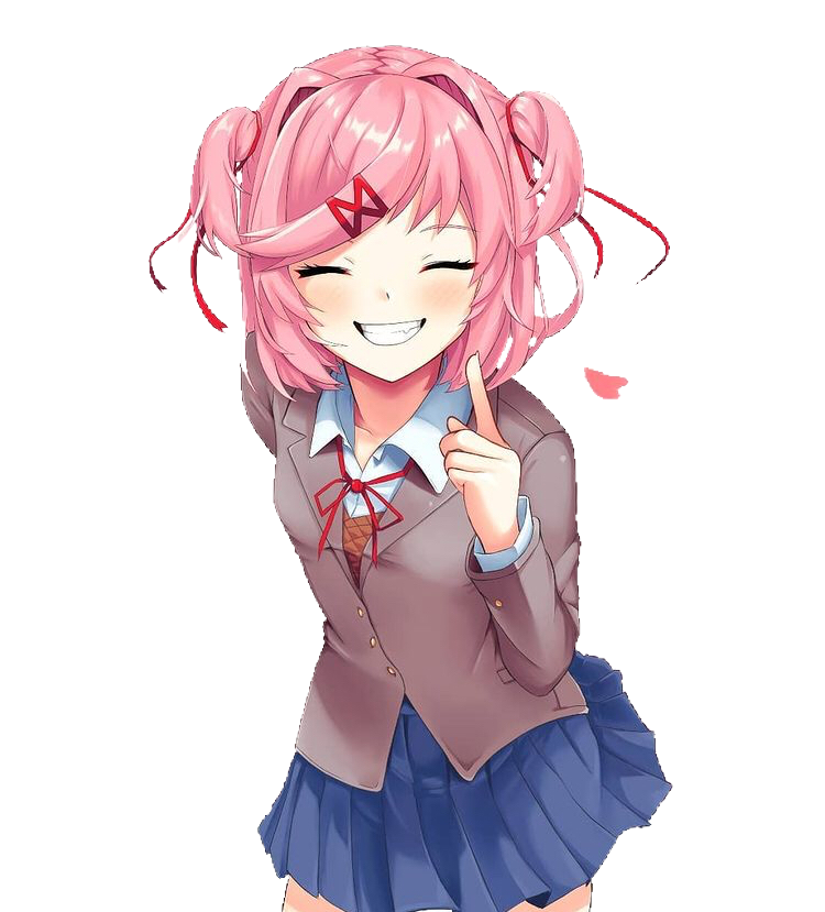 natsuki ddlc dokidokiliteratureclub sticker by @drewmansam