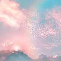 wallpaper wallpapers backgrounds picsart background rainbow colorful sky clouds rainbowcolors rainbowbright skylovers skylover skybackground skywallpaper skyandclouds