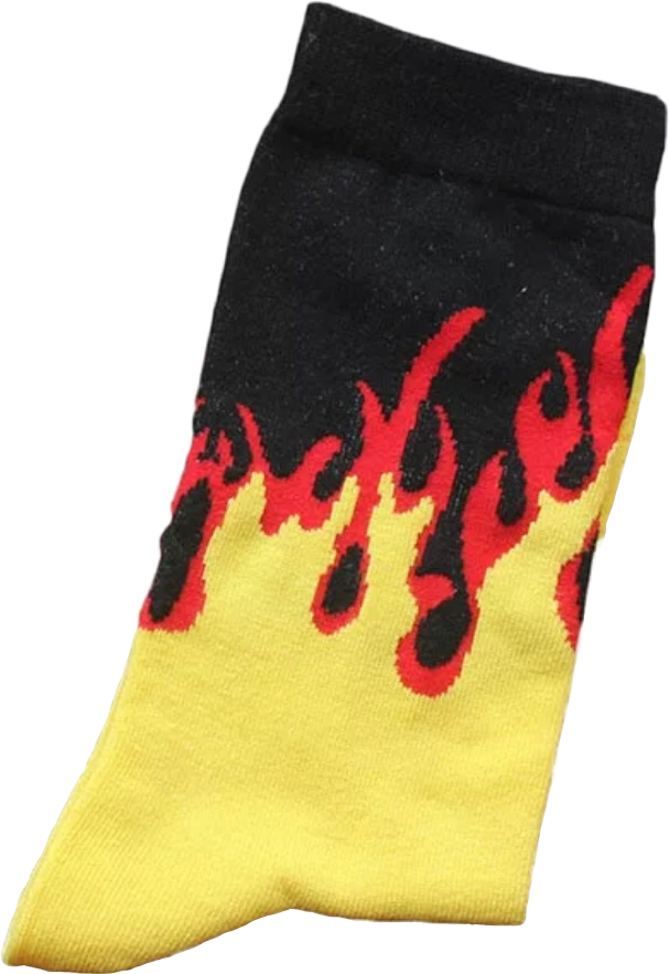 носки огонь socks fire nichememe sticker by @nvivcvhvev