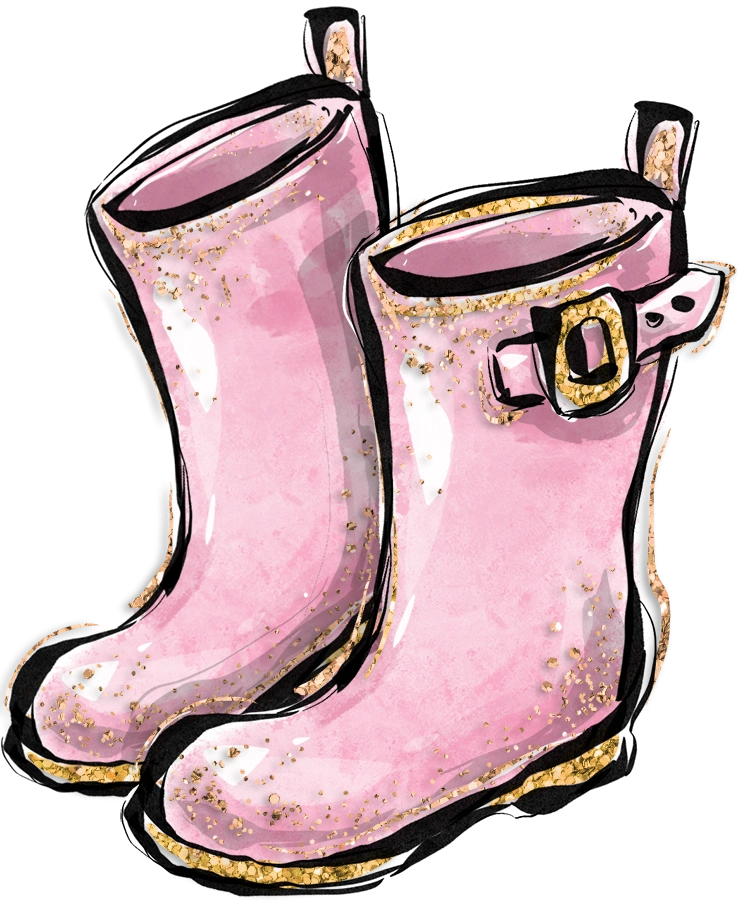 #pink #wellies #wellington #boot