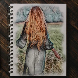 lady draw watercolor freetoedit ircportraitfrombehind portraitfrombehind