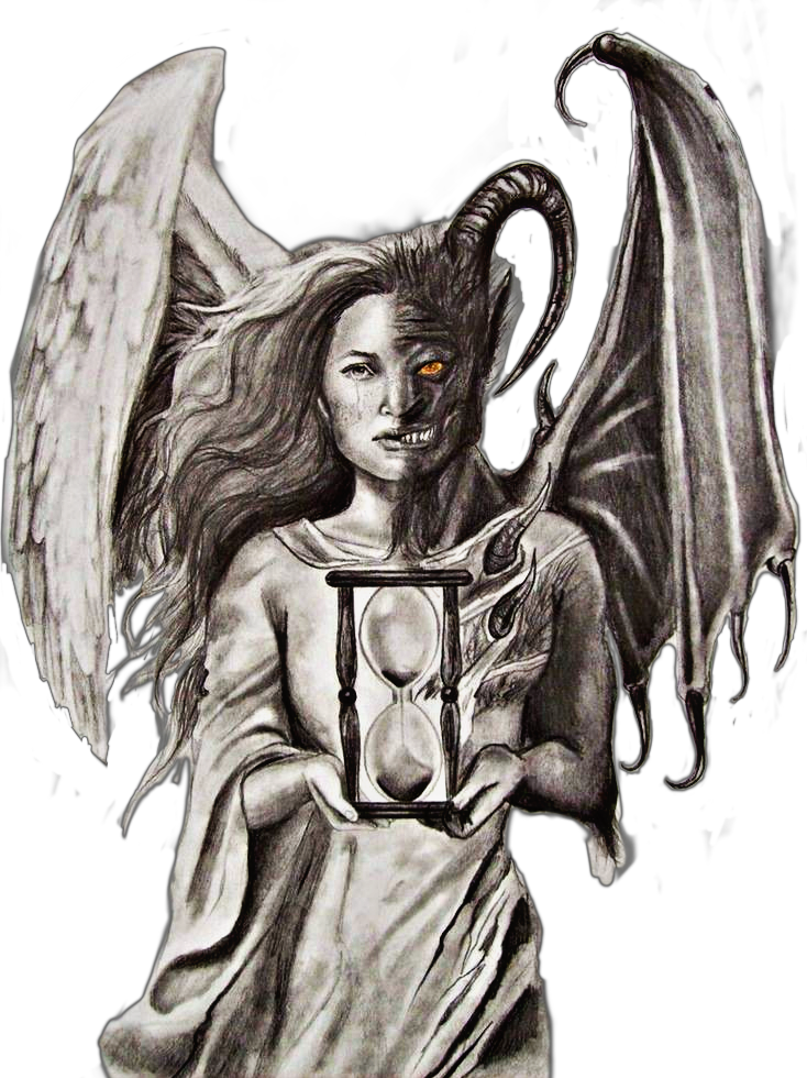 gemini angel devil fallenangel sticker by @annaverdugo2