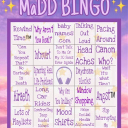 freetoedit bingo maladaptivedaydreaming