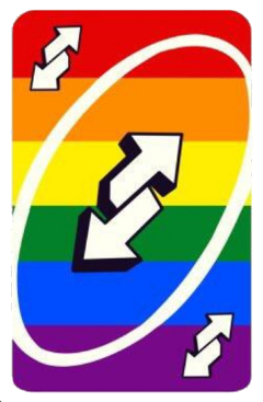 reversecard uno gay pride freetoedit