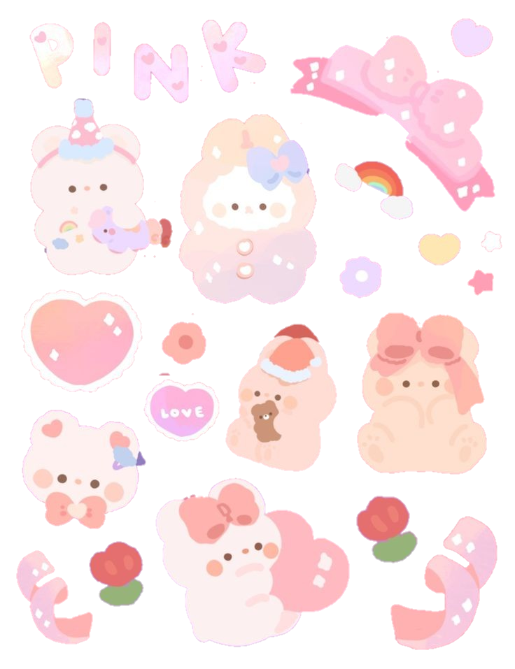 polcos polco pink bear cute soft sticker by @kali_skz