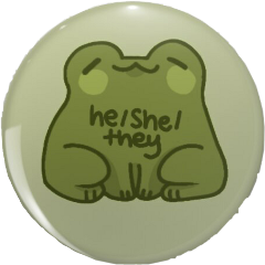 heshethey heshetheypronouns pronouns pronoun frog pin frogpin freetoedit