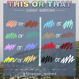 freetoedit remixit new game blossomgames template bored blossom aboutme quiz meetme thisorthat colors choose shades colorful rainbow