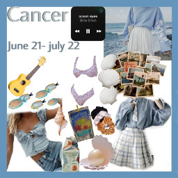 freetoedit cancer zodiac hotgurlsummer summer beach leo libra scorpio taurus virgo goddess popular tiktok anime zodiacsign
