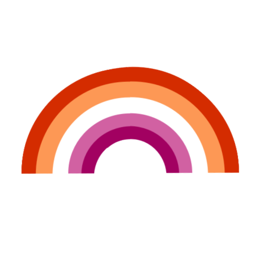 lesbian flag rainbow lesbianflag sticker by @exohibit