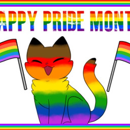 pride_month lgbtq cats freetoedit