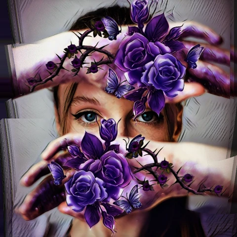 #mecreate,#eyes,#rose,#flower,#purple,#freetoedit,#ecfloralobjects,#floralobjects