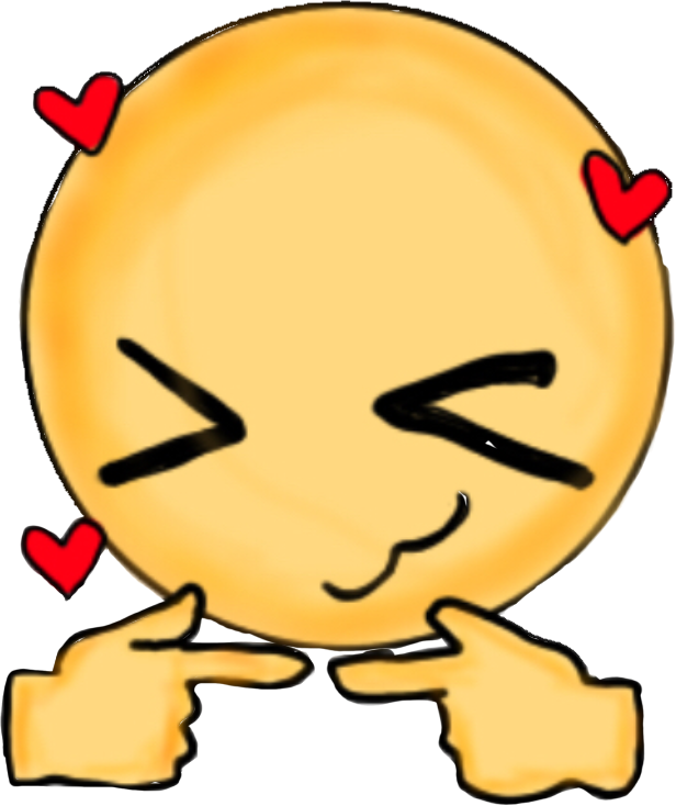 shitpost emoji cute hearts love sticker by @_bakinu_