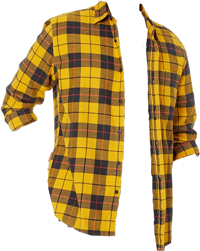 yellow flannel clothes freetoedit sticker by @kaity20081