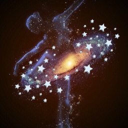 freetoedit galaxy paralleluniverse stars universe illustration imagination ballet starlight picsartedit picsarteffects