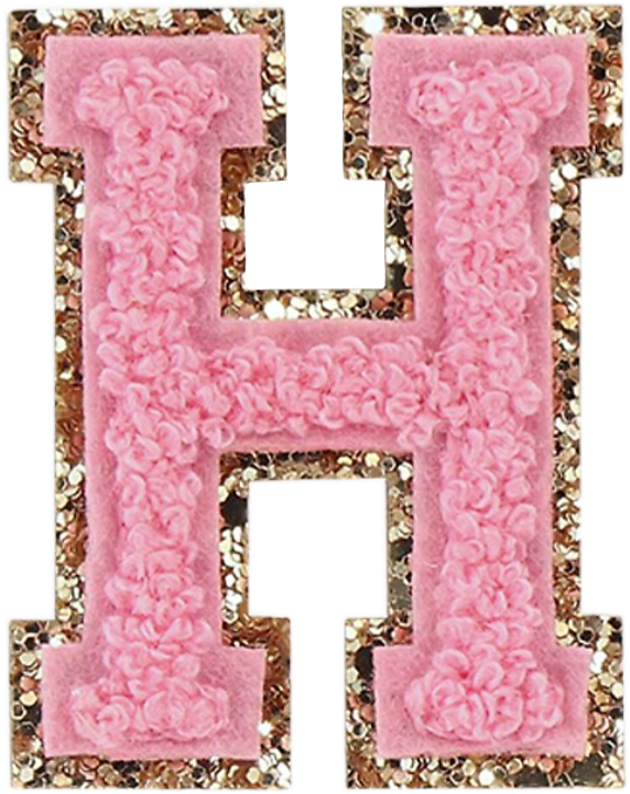 preppy stickers letters h pink holaaa sticker by @ivicortez