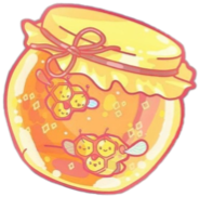 honey anime gacha honeycomb animehoney sticker by @floofyi