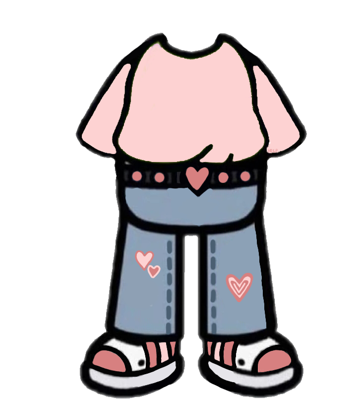 tocaboca pink hearts toca boca sticker by @emmahnana