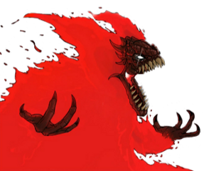 freetoedit madnesscombat trickytheclown flamingskull demon sticker angry trickyphase3 fnfmod newgrounds