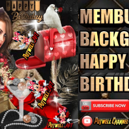 emput cover frames gold happybirthday anniversary red flower png transparent freetoedit