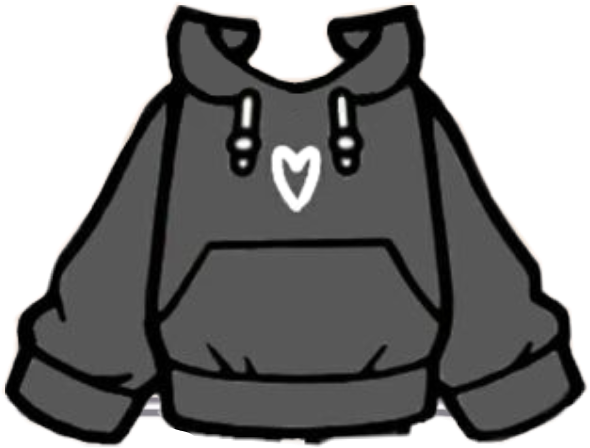 freetoedit tocaboca black hoddie cofy sticker by @toca_nova