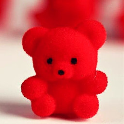 red teddybear supercute aaaww