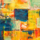 Colorful zoom background