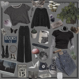 freetoedit moodboard png cool fairycore grunge aesthetic books y2k witchcore rings grungecore cottagecore nature