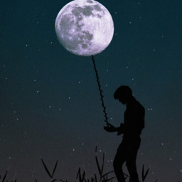 challengeedit fullmoon man rope white black blue purple pink colourful aestheticwallpaper pattern sparkly effects filter plant grass silhouetteart freetoedit ircfullmoon