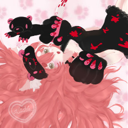 gachaclub kitty cat gloomybear kawaii cute anime art drawing edit blood cutegore knife girl