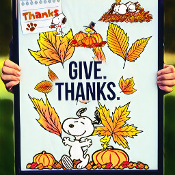 autumn snoopy autumnleaves givethanks thankful thanksgiving freetoedit picsart ircgivethanks