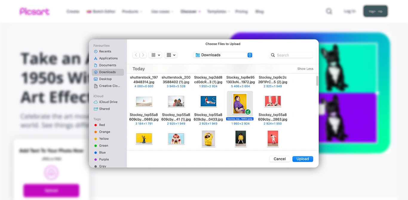 to apply the pop art effect open picsart editor