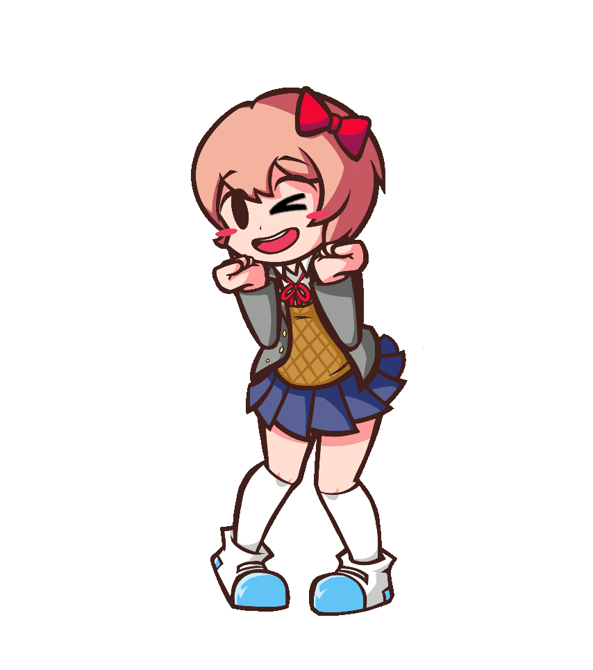 sayori sayoriddlc sticker by @rifai121202