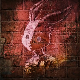 freetoedit frexas_stylee beastars haru rabbit cute red ears anime legoshi wall art rock paint هارو انمي بيستارز ليجوسي ارنب ارنبة كيوت رمزيات افتارات جدار جدارية