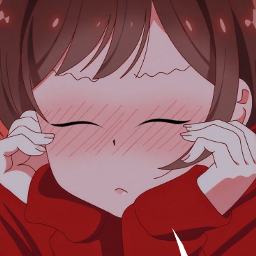valentinesday valentine animegirl blush blushing embarrassed love senpai cuteanimegirl freetoedit