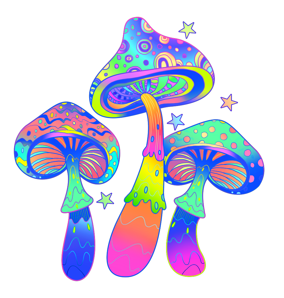 freetoedit mushrooms trippy sticker by @kittiekat1011