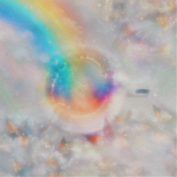 beauty butterfly cloudaesthetic clouds fog mist rainbow rainbowcore aestheticedit aesthetic artsy fairycore fairy coffee coffeecup cup picsartchallenge challenge sparkle edit shine dream colorful magical fantasy freetoedit irccoffeecup