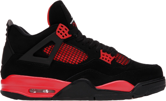 jordan4 black and red