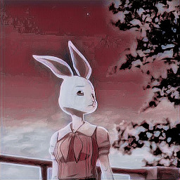 freetoedit frexas_stylee beastars haru rabbit cute red ears anime legoshi هارو انمي بيستارز ليجوسي ارنب ارنبة كيوت رمزيات افتارات