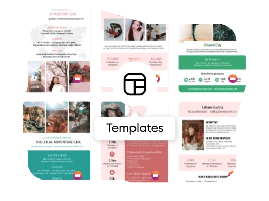 stunning media kit templates